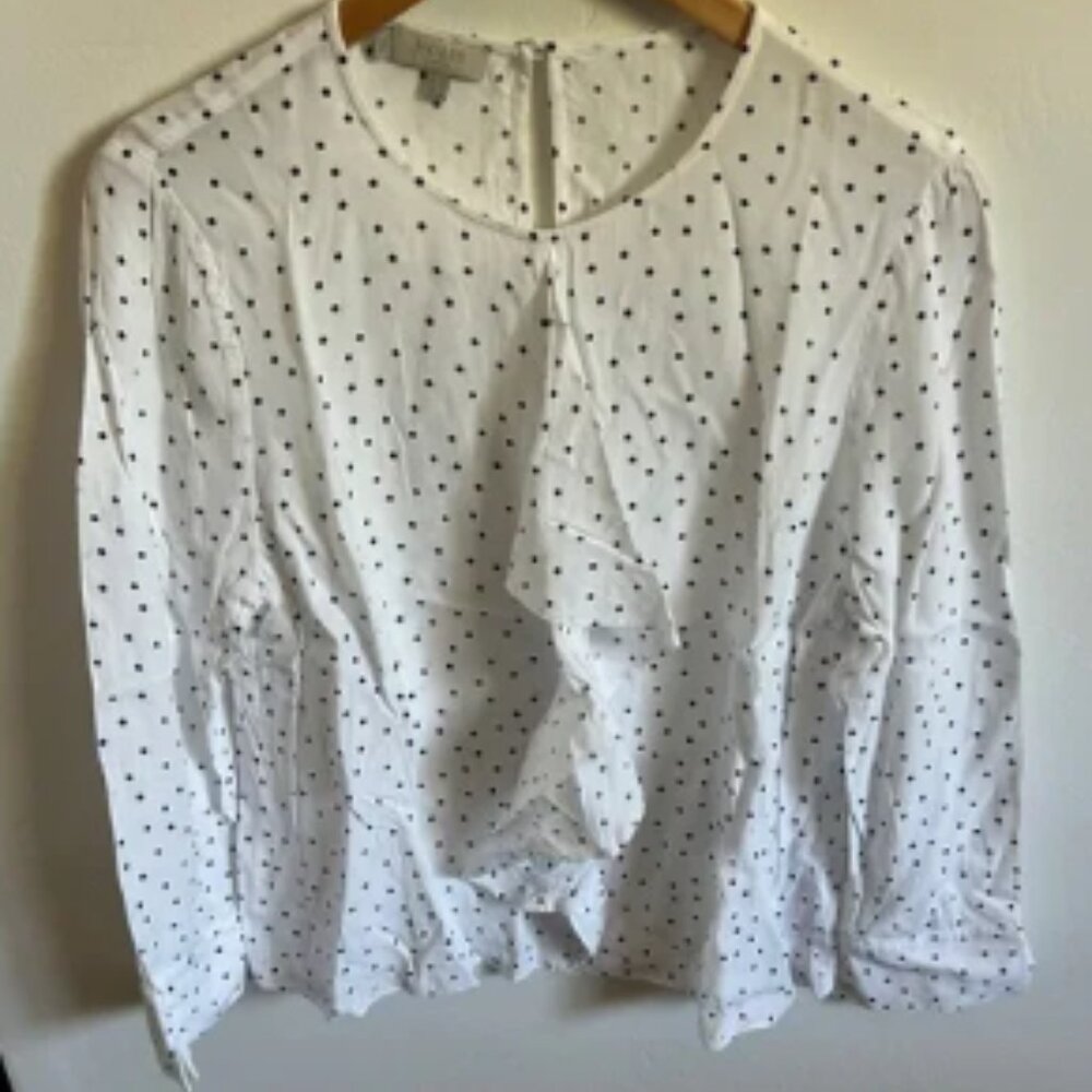 Hobbs London Polka Dot Blouse